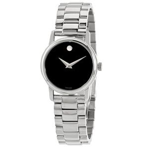 Movado  Museum Quartz Black Dial Ladies Watch
